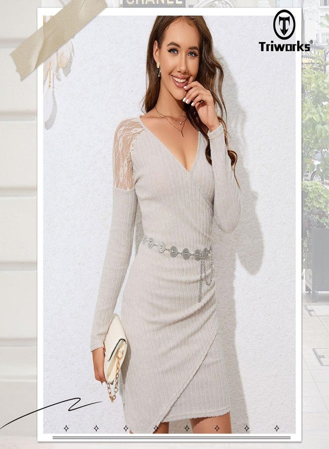 TRIWORKS Metal Concho Belt for Women Western Cowgirl Waist Chain Belts for Dresses Jeans Country Concert Outfit Belt - Image 3